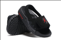 Air Jordan 9 Black Red Slipper For Toddler - Click Image to Close